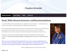 Tablet Screenshot of claudineschneider.com